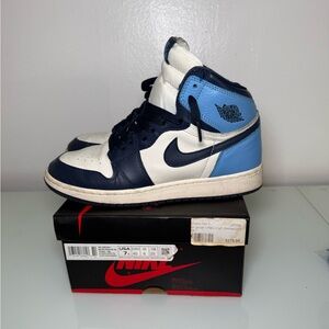575441 140 Jordan 1 Retro High Obsidian (GS) [USED] - 7Y- $60